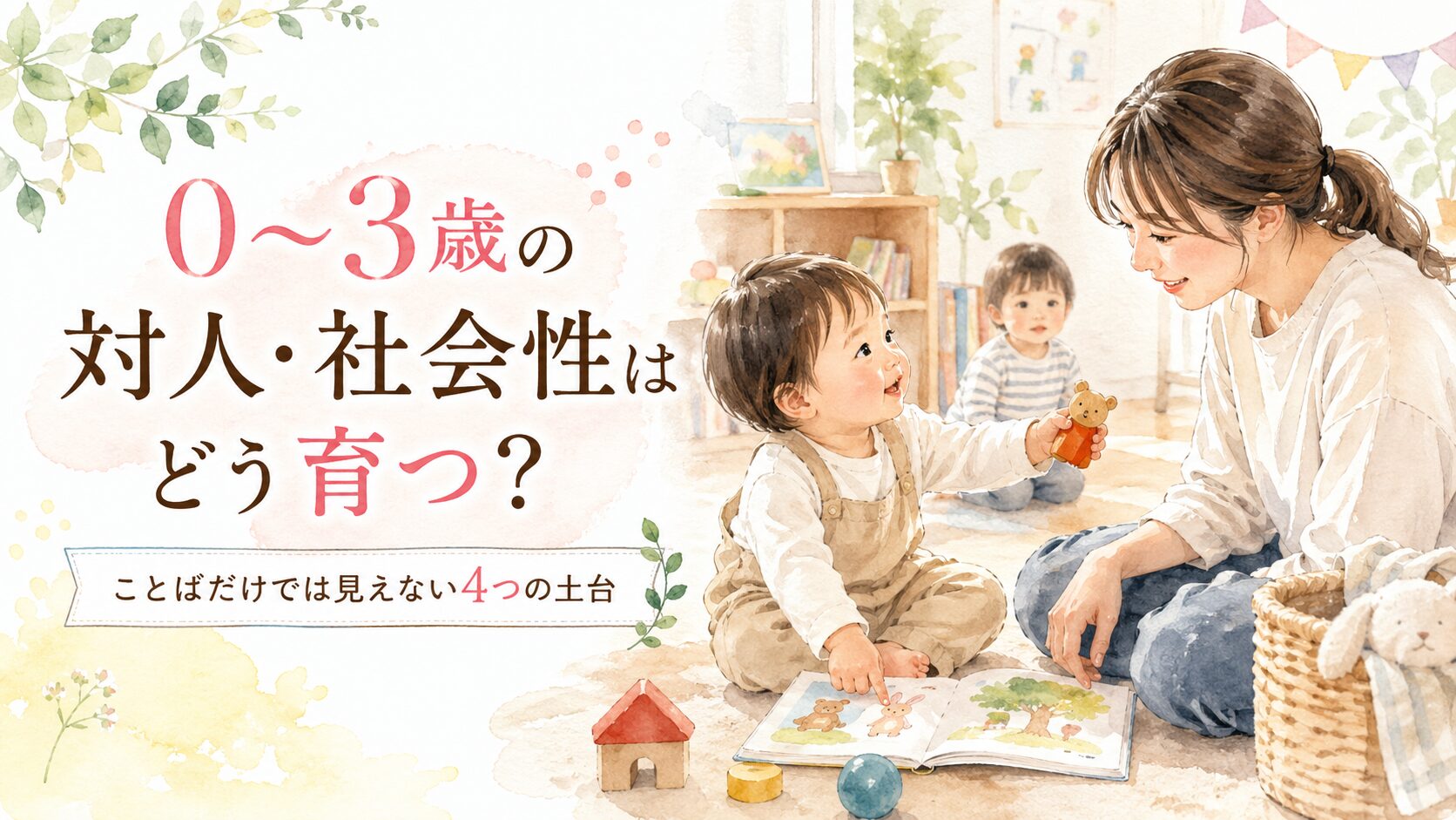 ０−３歳の対人・社会性はどう育つ？