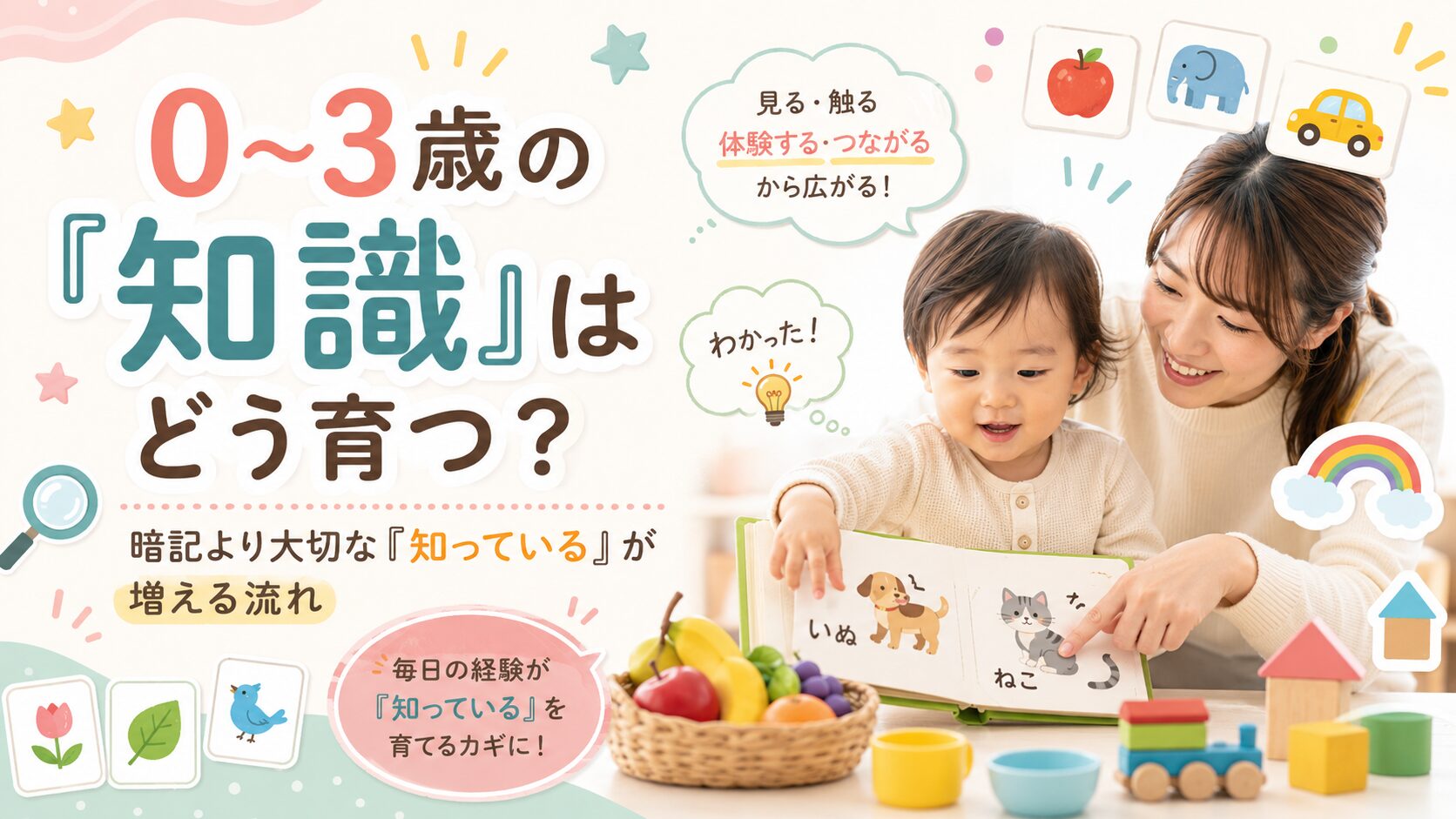 0-3歳の知識はどう育つ？