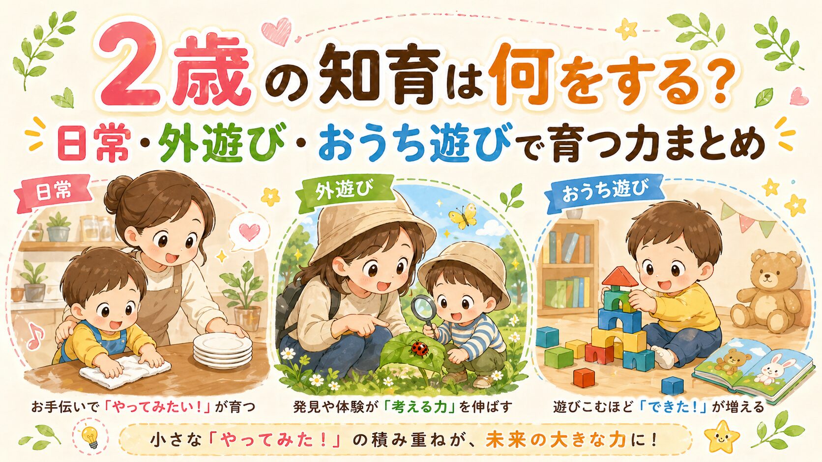 2歳の知育は何をする？