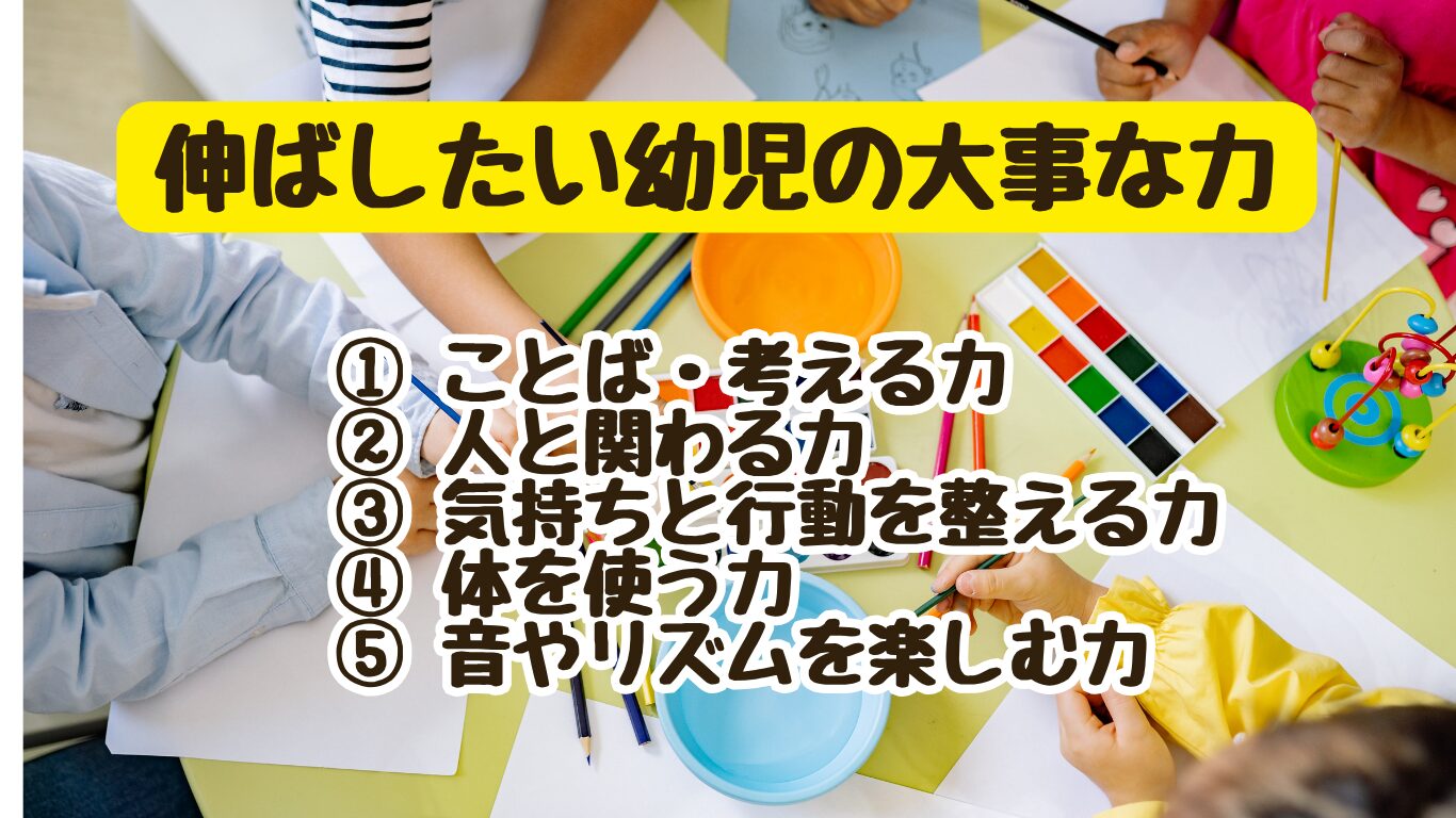 伸ばしたい幼児の力