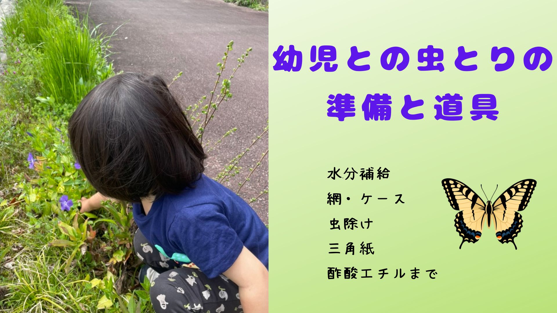 幼児との虫除けに大事な準備についてまとめました。