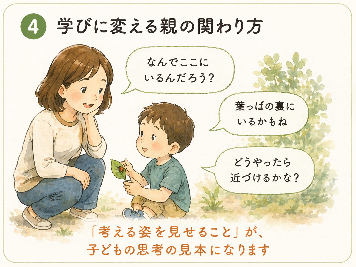 学びに変える親の関わりかた