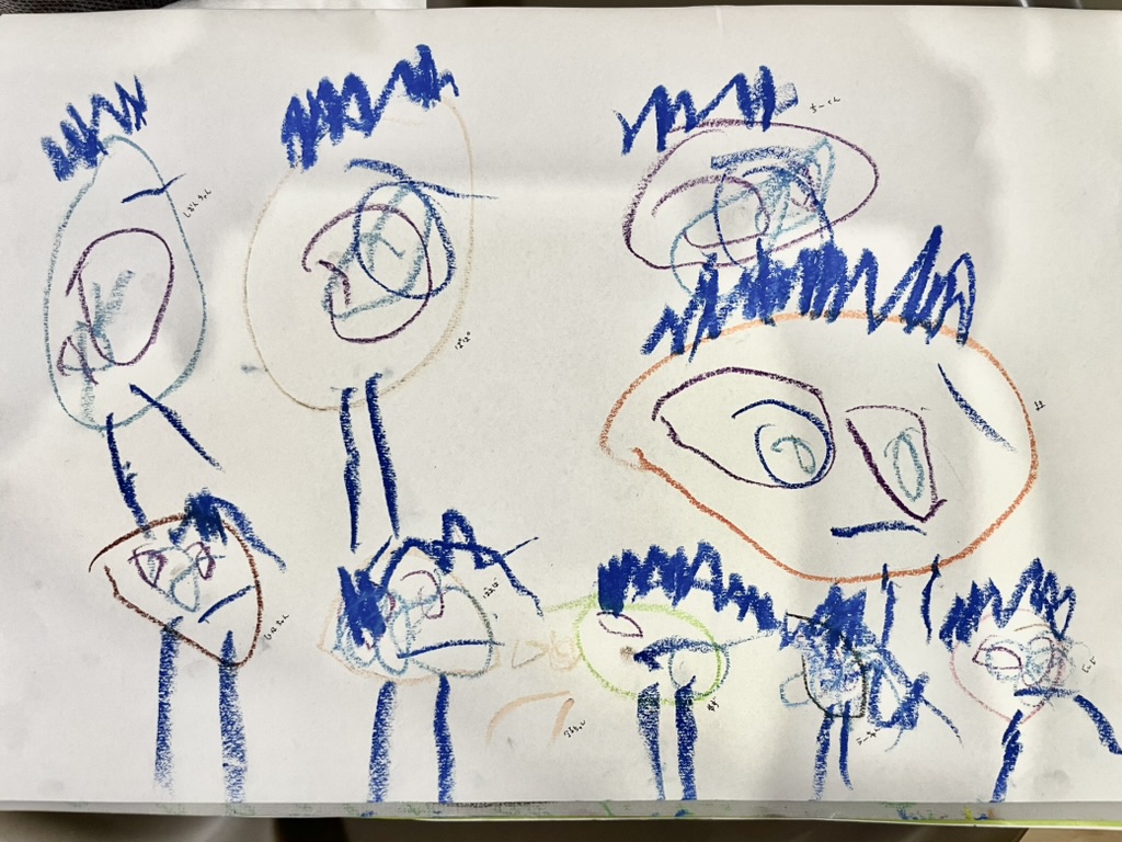 2歳8ヶ月の我が子が書いた絵