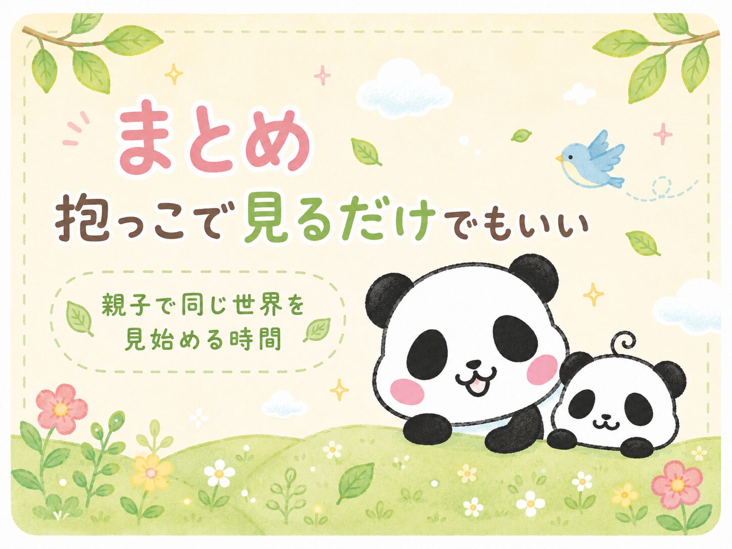 まとめ 抱っこで見るだけでもいい