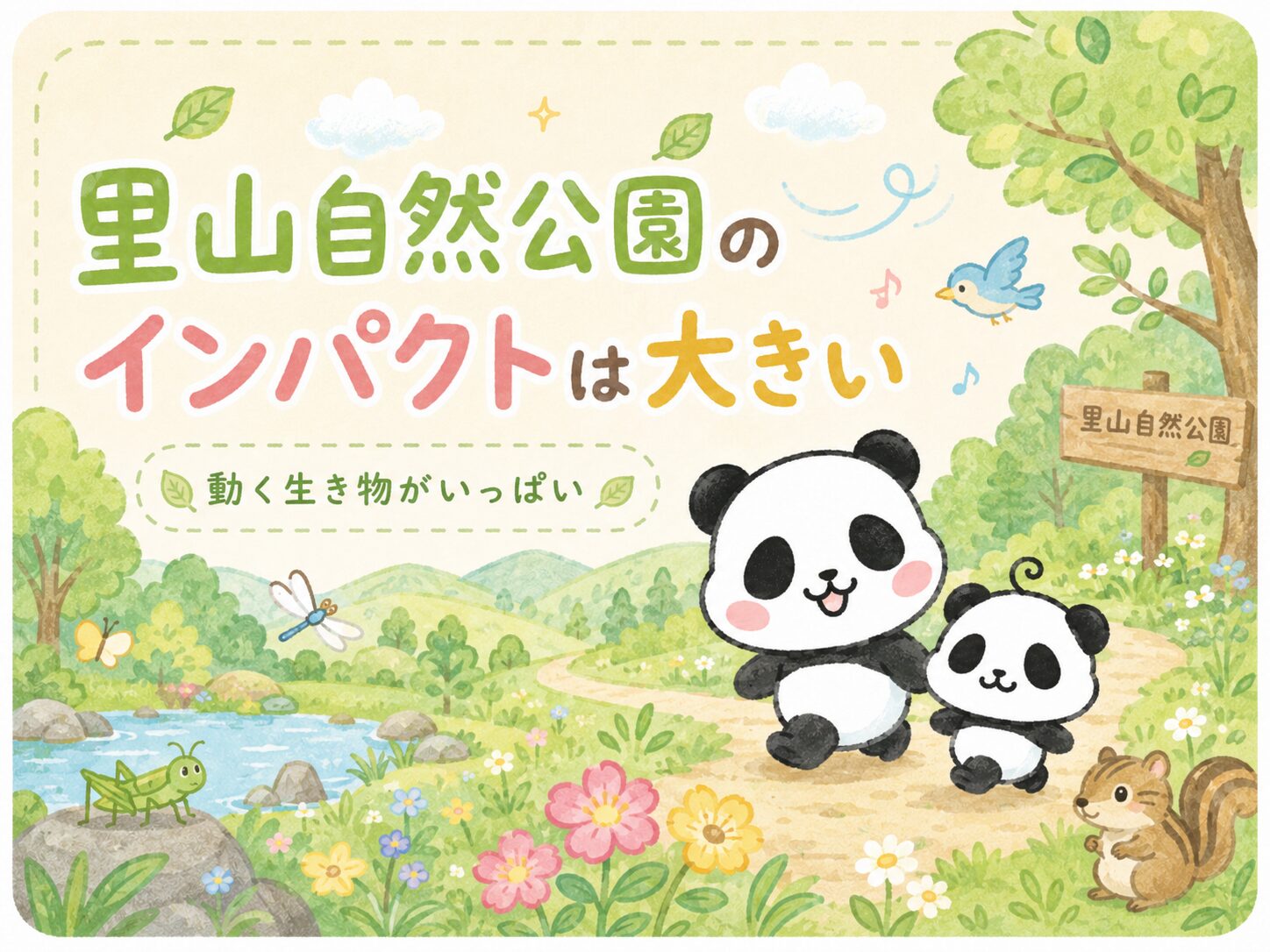 里山自然公園のインパクトは大きい