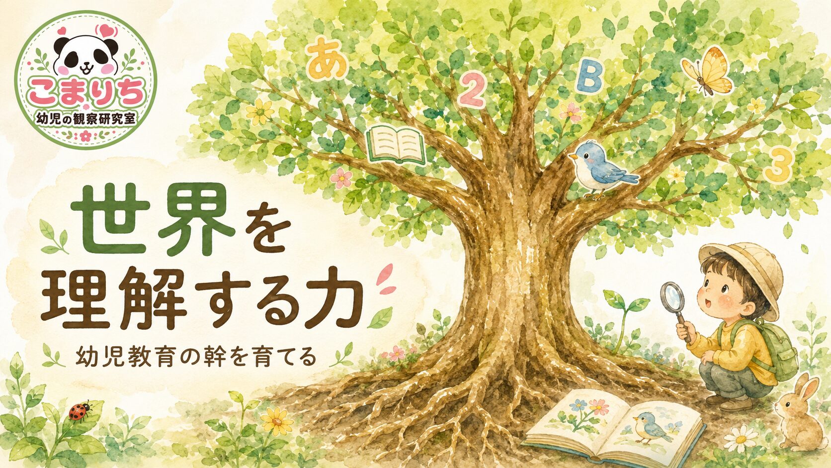 幼児教育は、知識を増やすことではない。 世界を理解する力を育てること。